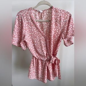 Sienna Sky tie front blouse